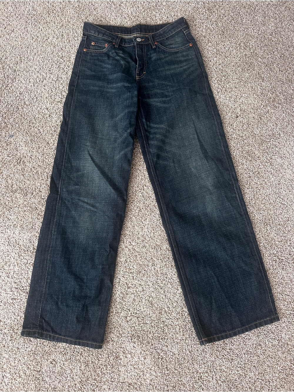 Women’s Weekday Dark Blue Low Loose Jeans